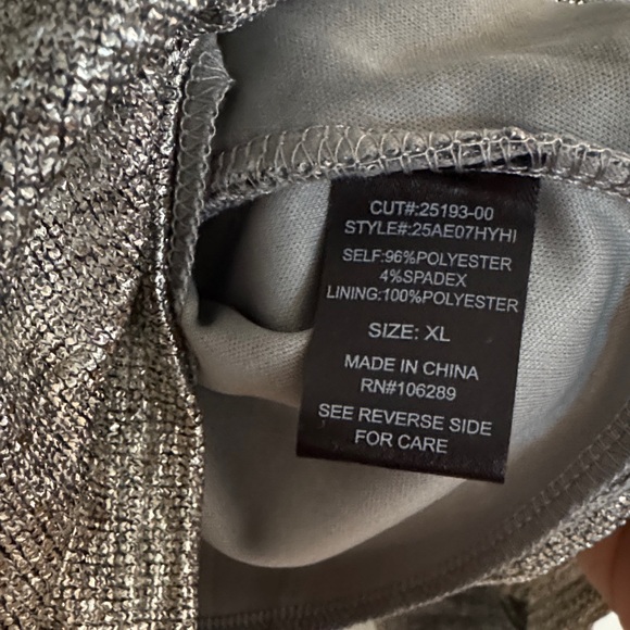 Trixxi Metallic Silver Dress - Picture 8 of 8